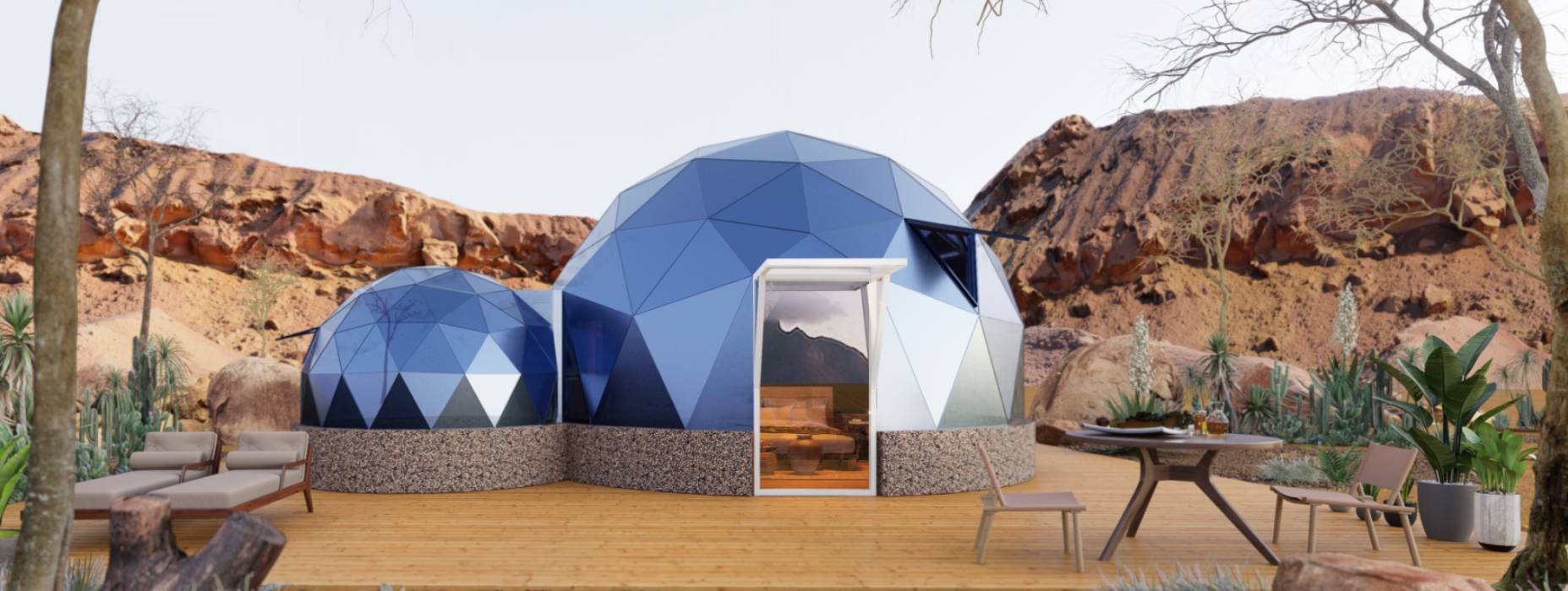 广饶县球形智能光伏玻璃星空房